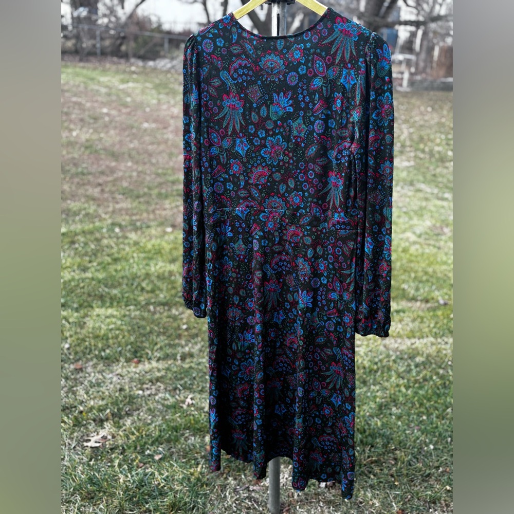 Boden Camille Jersey Midi Dress Women’s Multi-Color Size 12 R - Picture 2 of 9